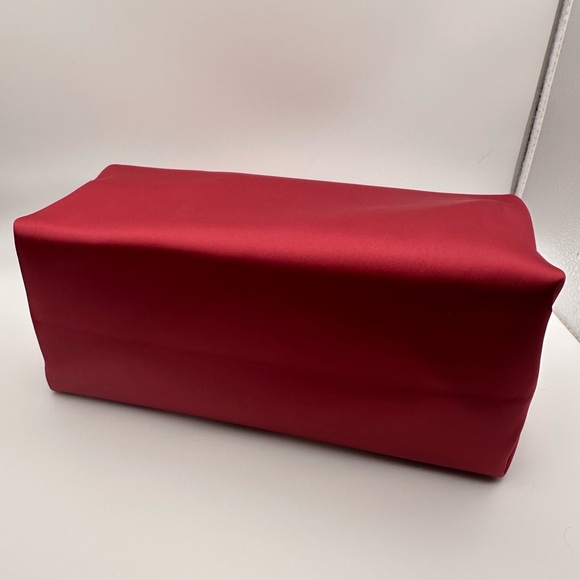 Coach Burgundy Cosmetic Pouch with Gold Accents NWOT - Picture 4 of 6